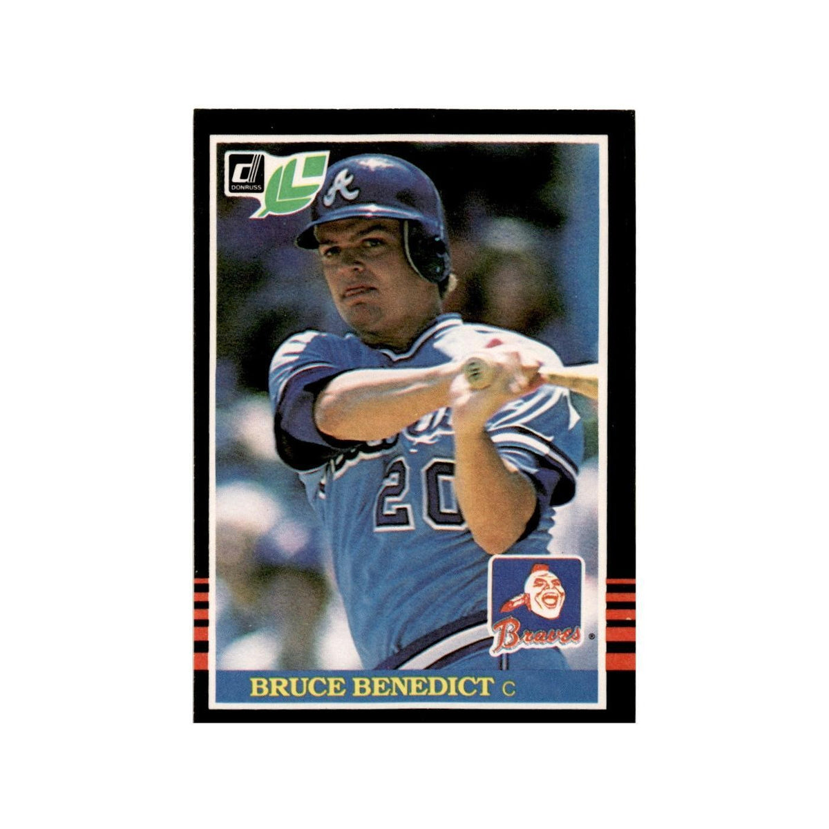 Bruce Benedict 1985 Leaf #196 Atlanta Braves Baseball Card NM