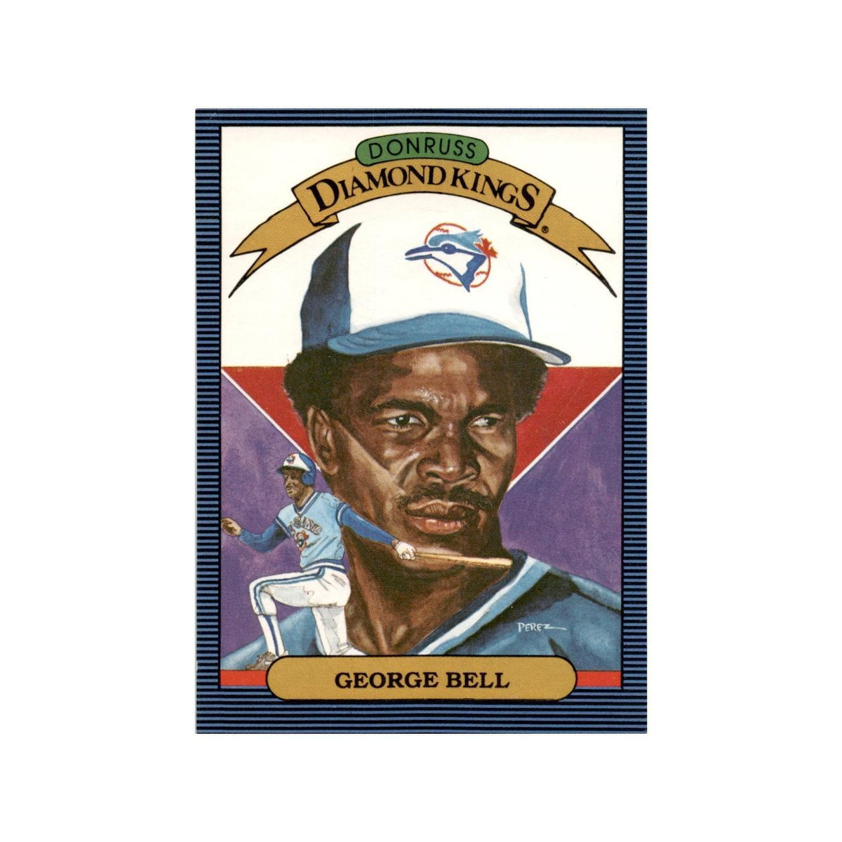 George Bell 1986 Leaf #4 Toronto Blue Jays Baseball Card NM