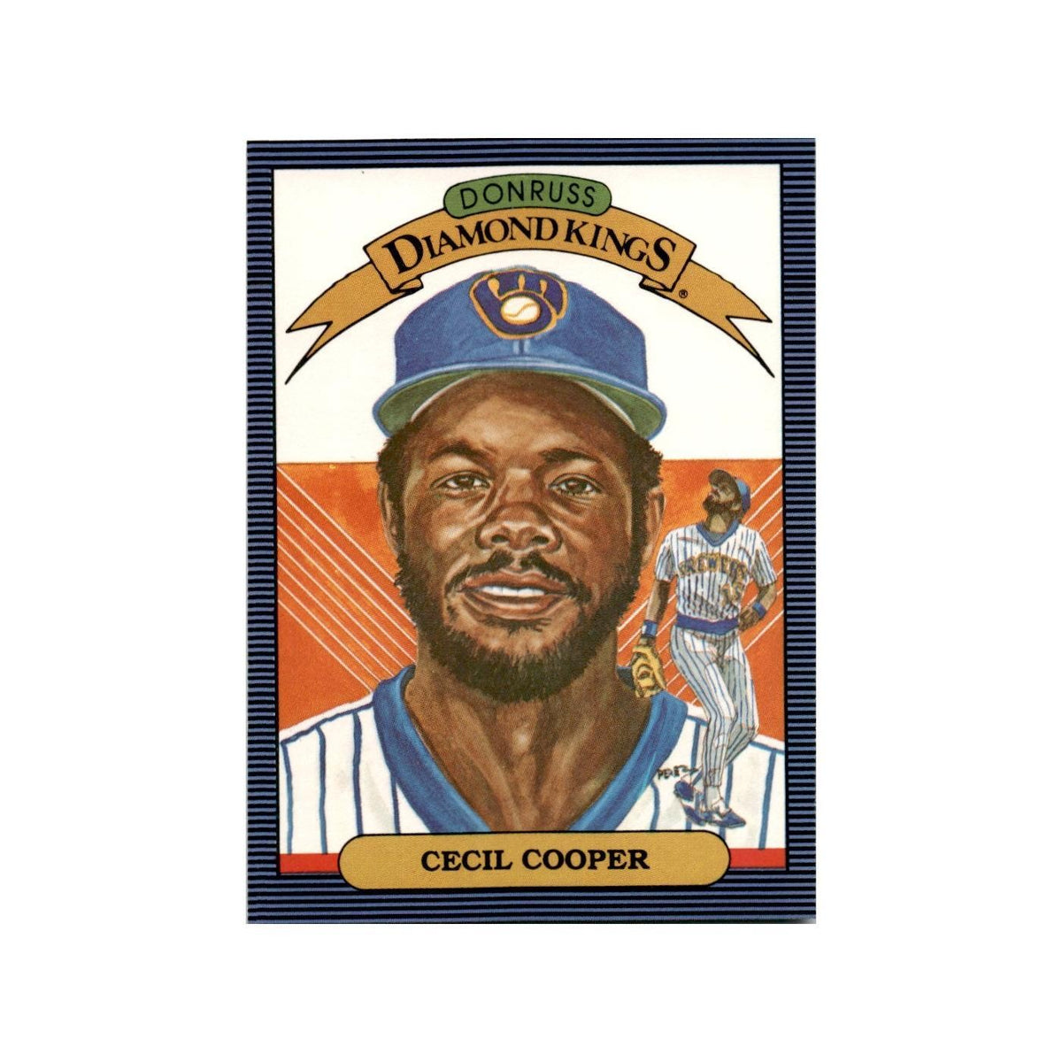 Cecil Cooper 1986 Leaf #7 Milwaukee Brewers Baseball Card NM