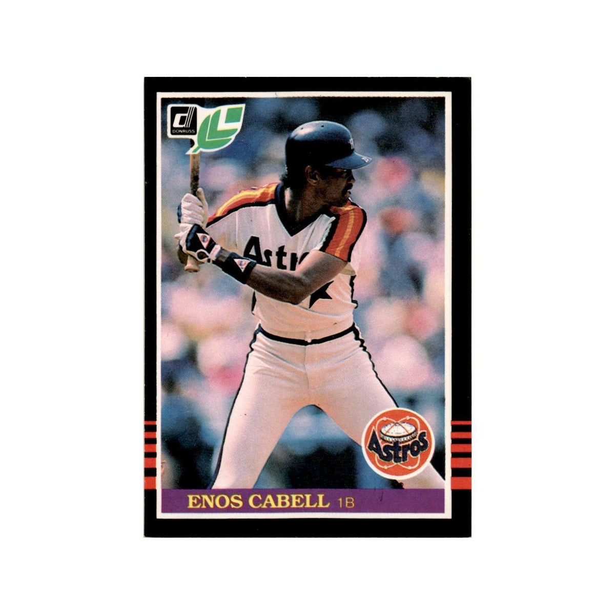Enos Cabell 1985 Leaf #161 Houston Astros Baseball Card NM