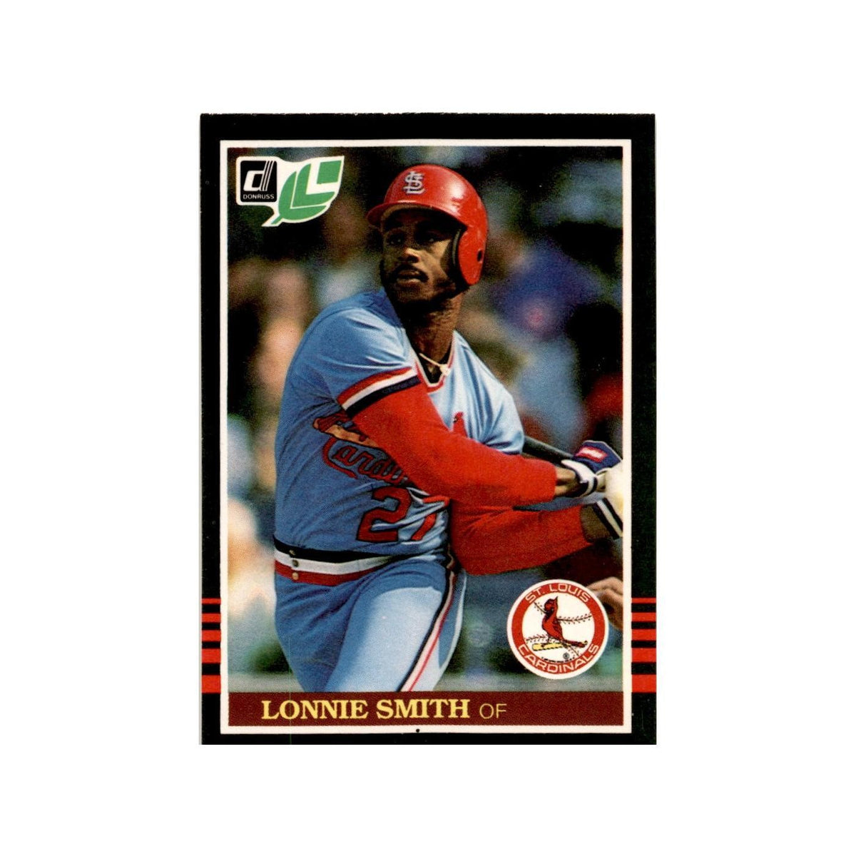 Lonnie Smith 1985 Leaf #225 St. Louis Cardinals Baseball Card NM