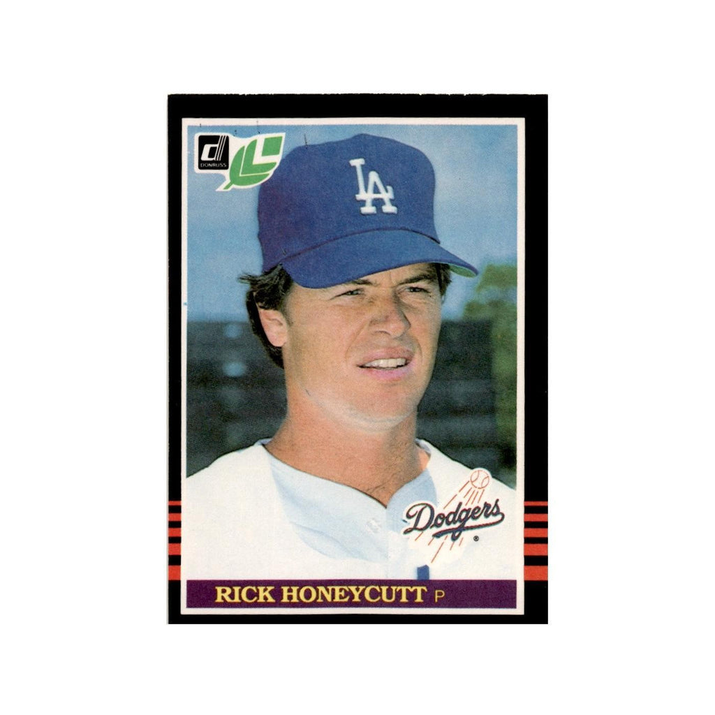 Rick Honeycutt 1985 Leaf #156 Los Angeles Dodgers Baseball Card NM