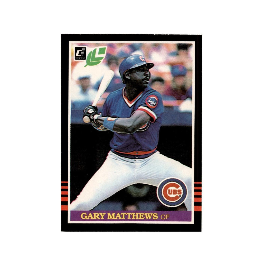 Gary Matthews 1985 Leaf #220 Chicago Cubs Baseball Card NM