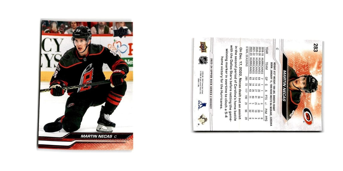 2023 Upper Deck Martin Necas Carolina Hurricanes #283