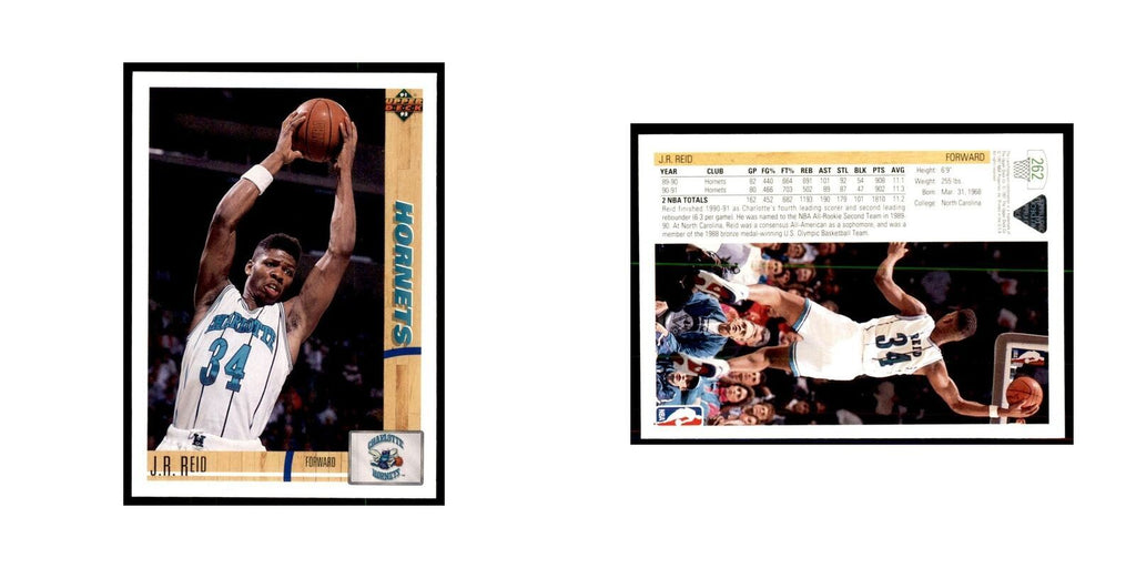 1991 Upper Deck J.R. Reid Basketball Cards #262