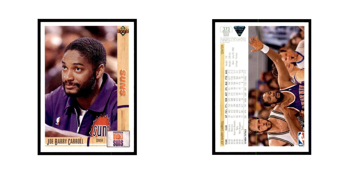 1991 Upper Deck Joe Barry Carroll Basketball Cards #373