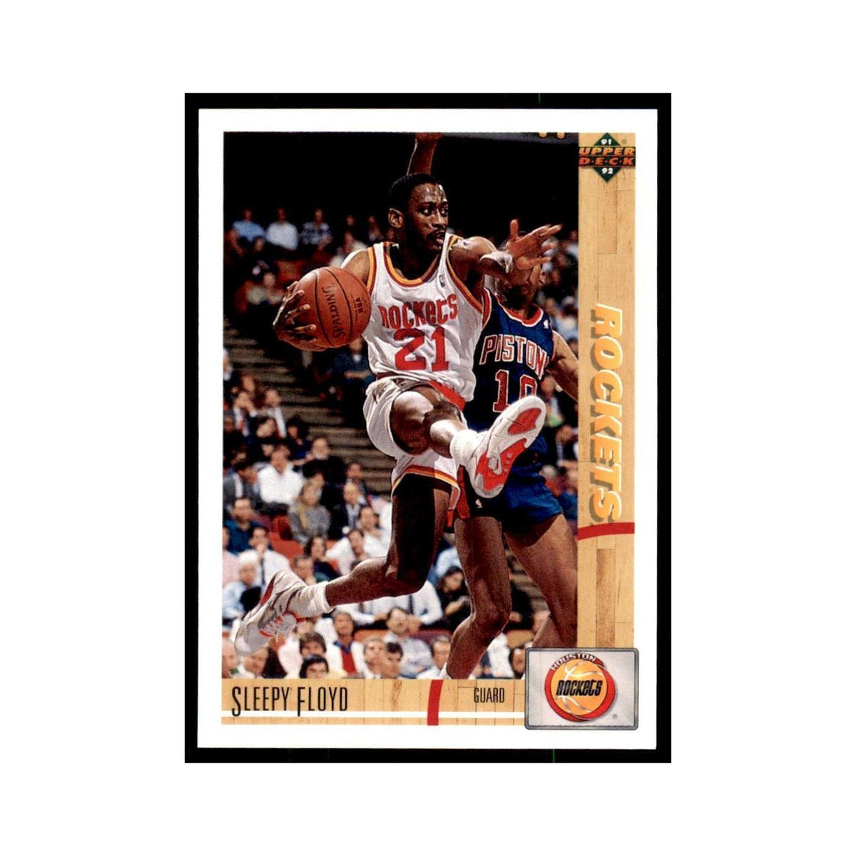 1991 Upper Deck Sleepy Floyd Basketball Cards #252