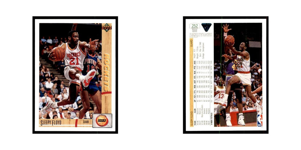 1991 Upper Deck Sleepy Floyd Basketball Cards #252