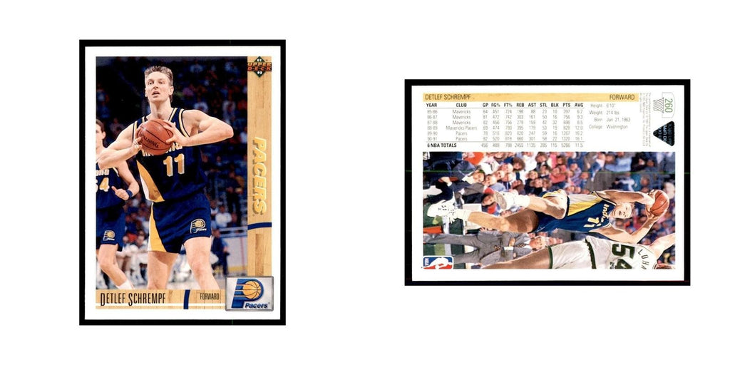 1991 Upper Deck Detlef Schrempf Basketball Cards #260