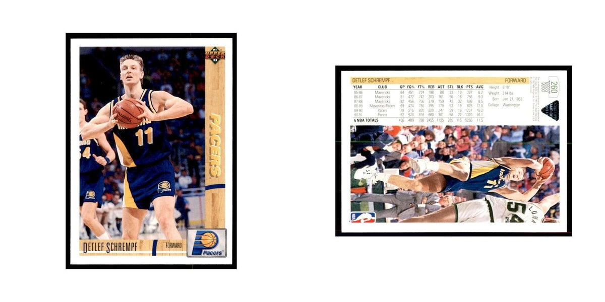 1991 Upper Deck Detlef Schrempf Basketball Cards #260