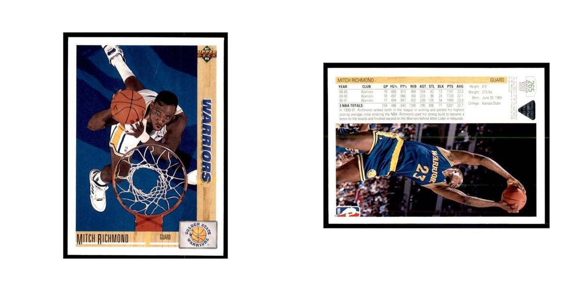 1991 Upper Deck Mitch Richmond Basketball Cards #265