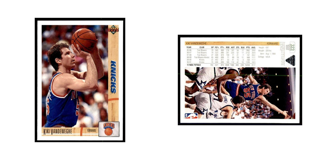 1991 Upper Deck Kiki Vandeweghe Basketball Cards #323