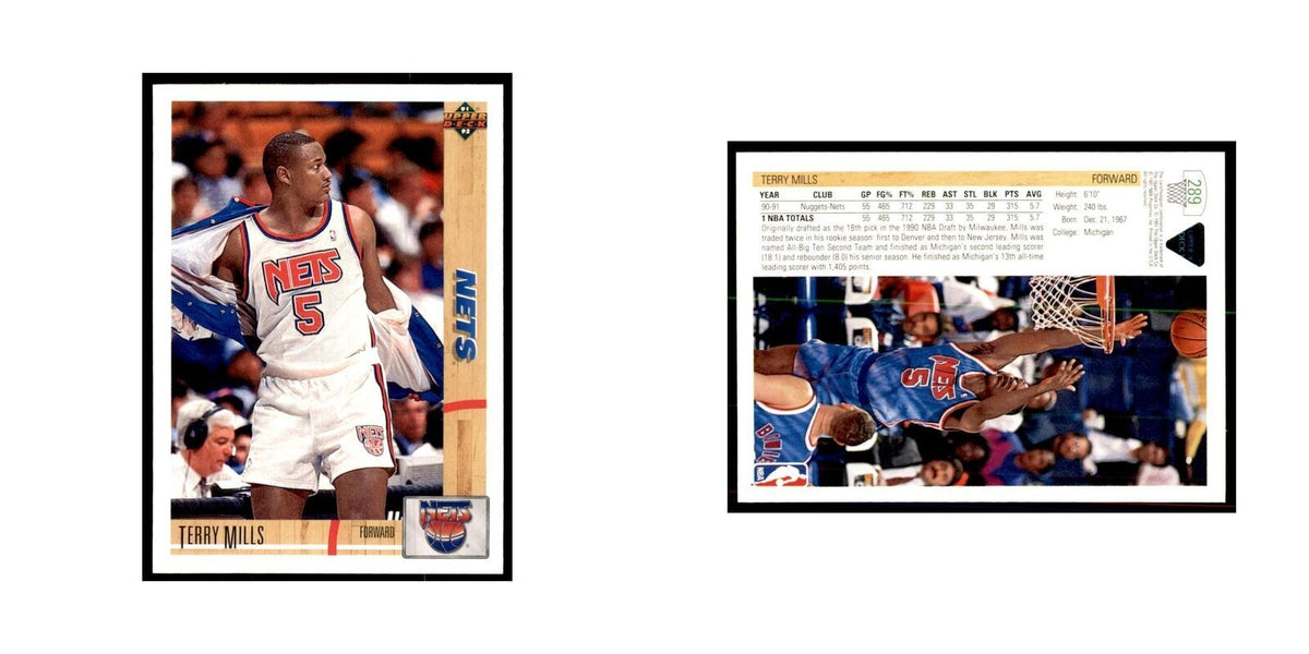 1991 Upper Deck Terry Mills Basketball Cards #289
