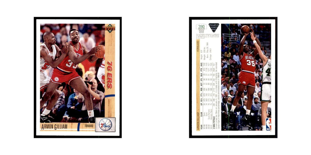 1991 Upper Deck Armon Gilliam Basketball Cards #390