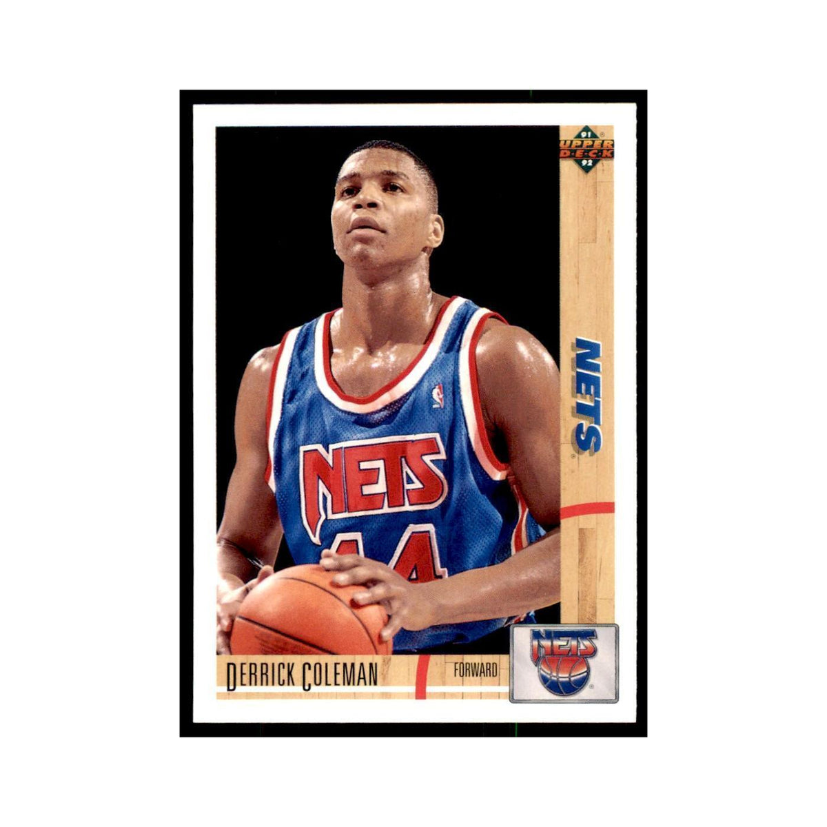 1991 Upper Deck Derrick Coleman Basketball Cards #332