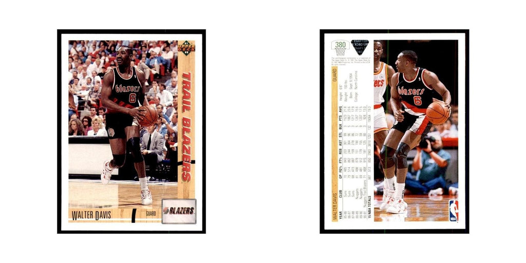 1991 Upper Deck Walter Davis Basketball Cards #380