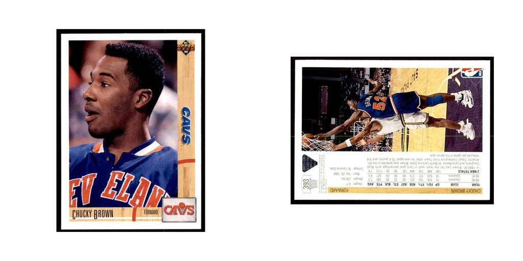 1991 Upper Deck Chucky Brown Basketball Cards #393