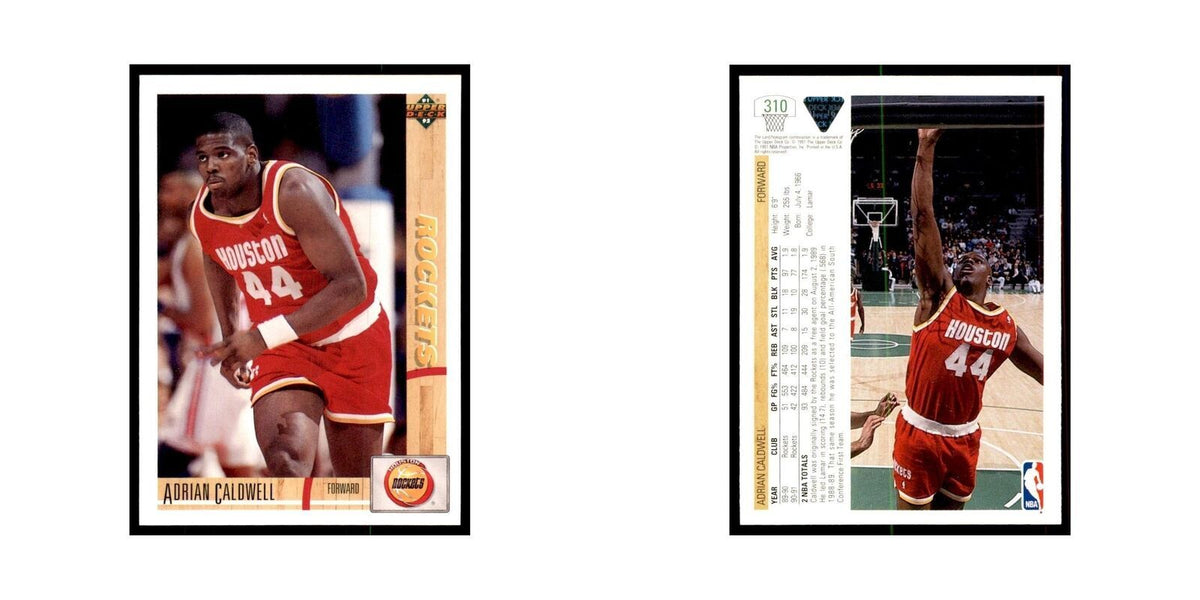 1991 Upper Deck Adrian Caldwell Basketball Cards #310