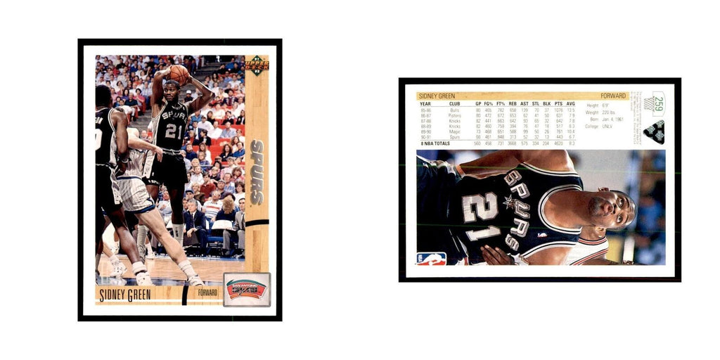 1991 Upper Deck Sidney Green Basketball Cards #259