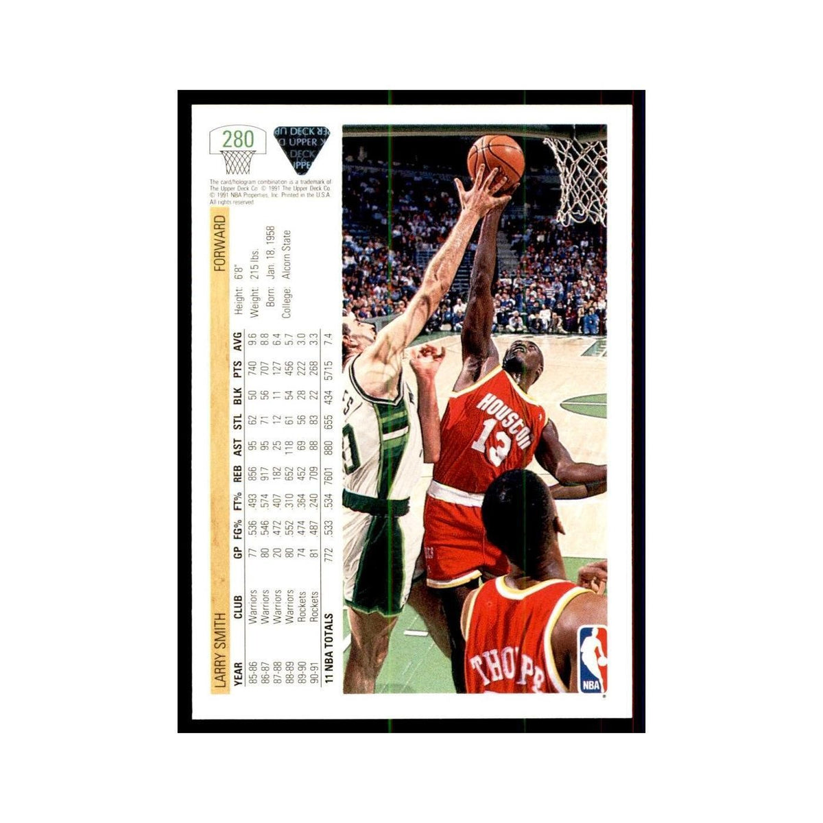 1991 Upper Deck Larry Smith Basketball Cards #280