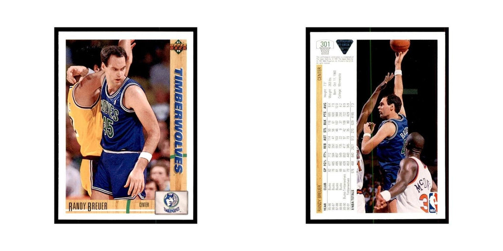 1991 Upper Deck Randy Breuer Basketball Cards #301