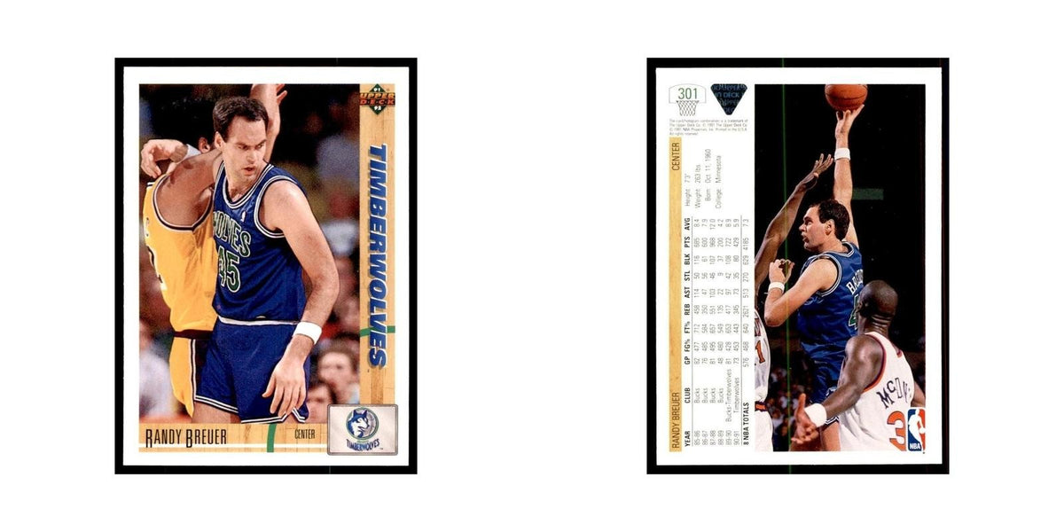 1991 Upper Deck Randy Breuer Basketball Cards #301