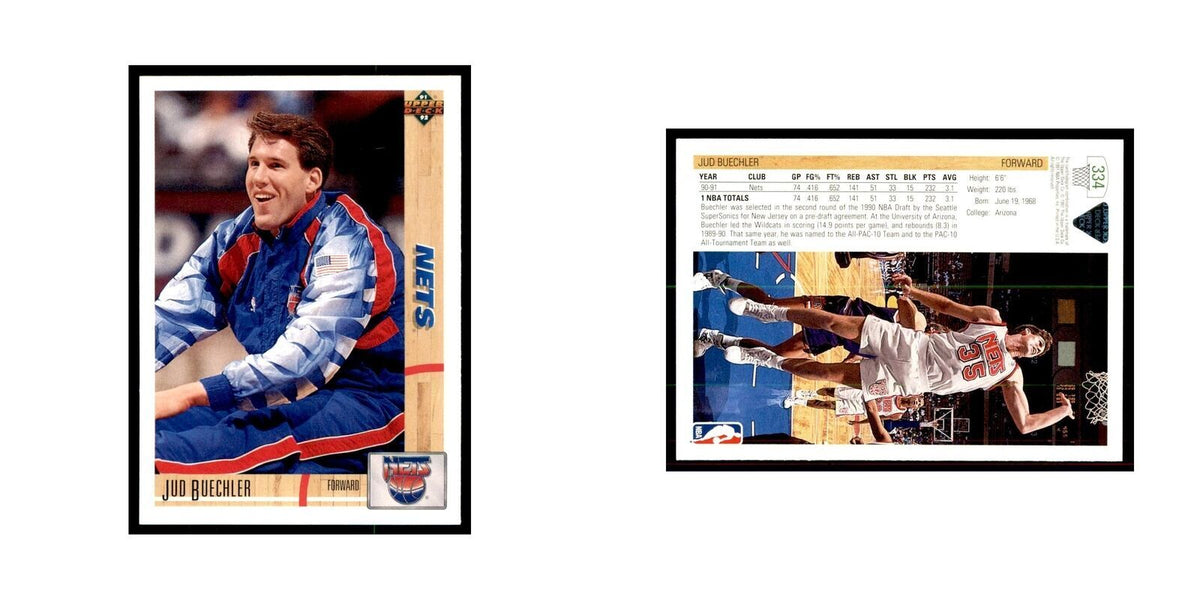 1991 Upper Deck Jud Buechler Basketball Cards #334