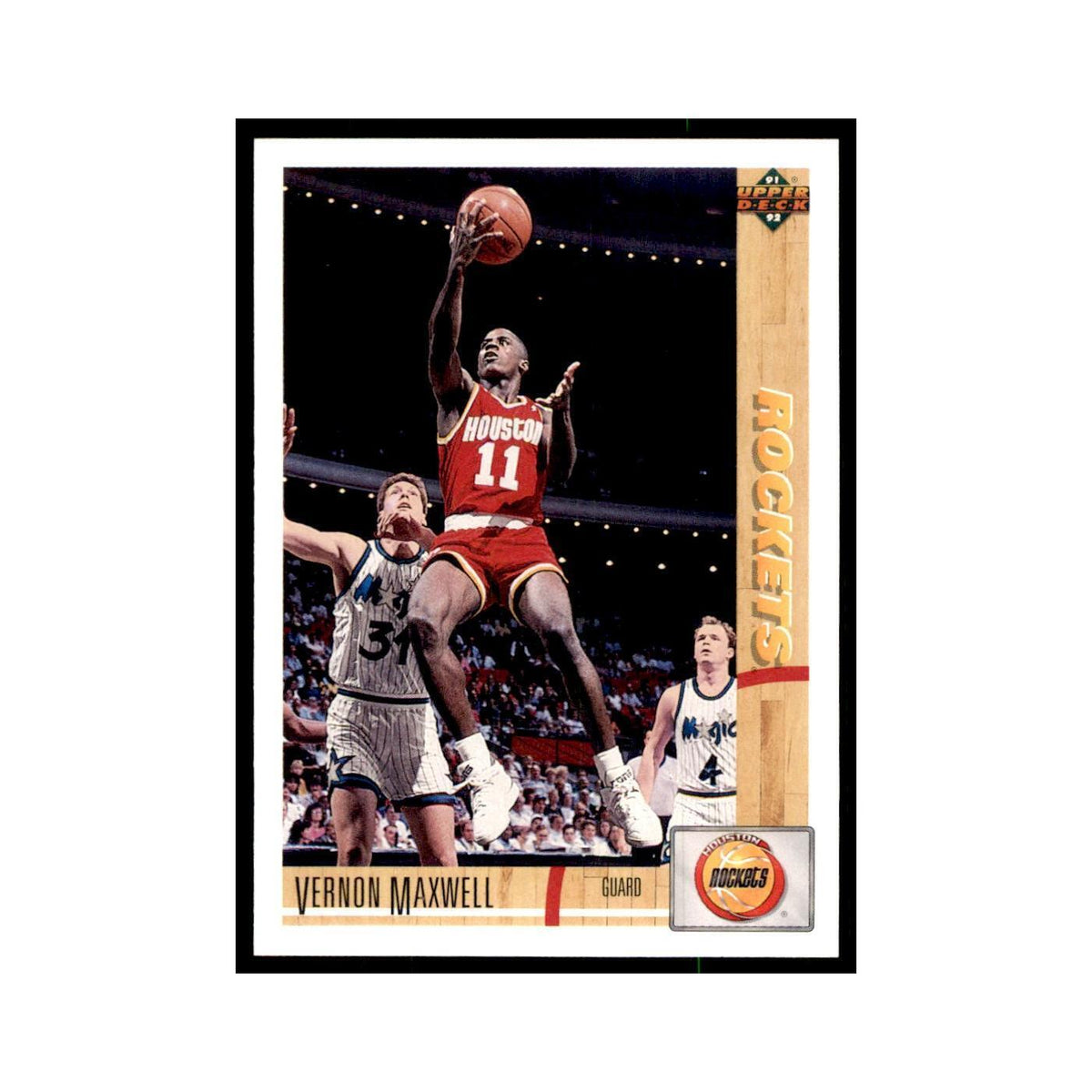 1991 Upper Deck Vernon Maxwell Basketball Cards #275