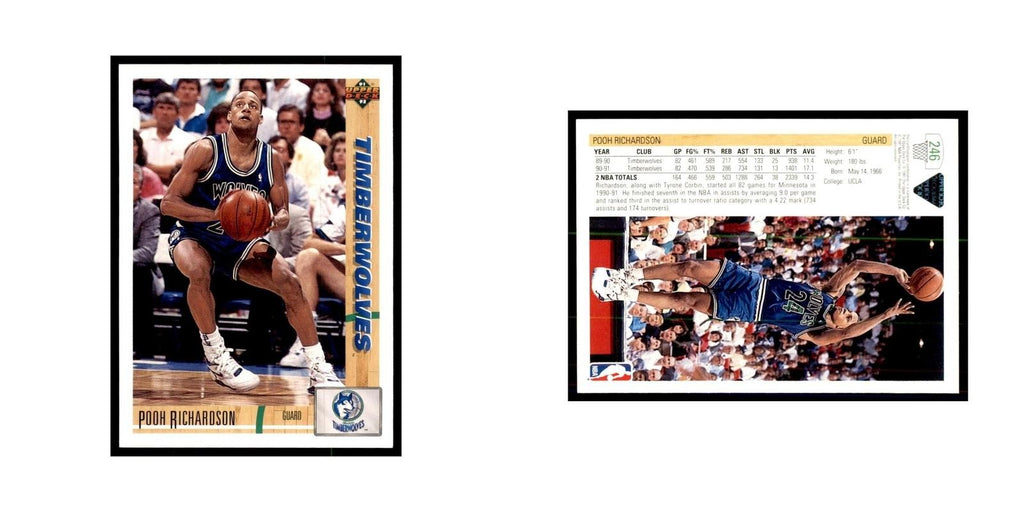 1991 Upper Deck Pooh Richardson Basketball Cards #246