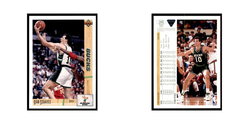 1991 Upper Deck Dan Schayes Basketball Cards #348