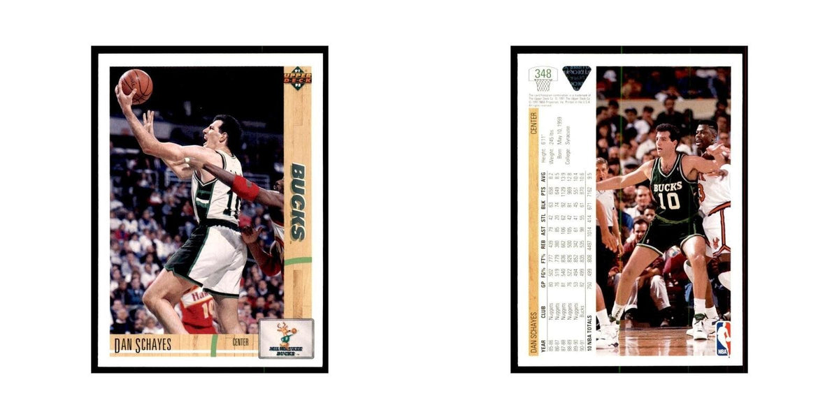 1991 Upper Deck Dan Schayes Basketball Cards #348