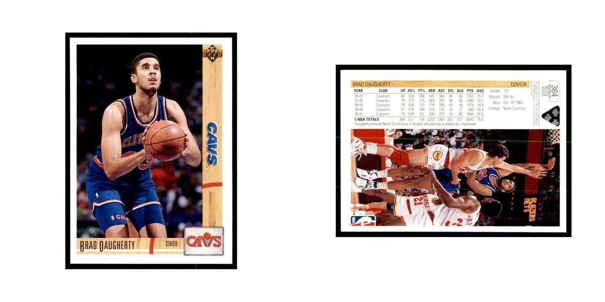 1991 Upper Deck Brad Daugherty Basketball Cards #364
