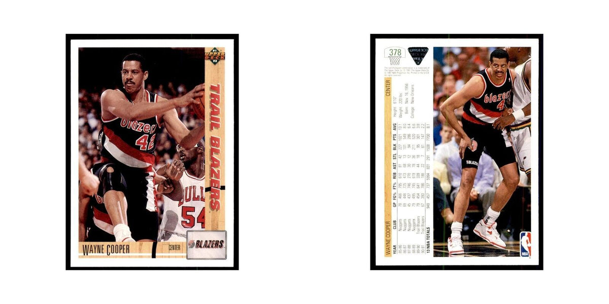 1991 Upper Deck Wayne Cooper Basketball Cards #378