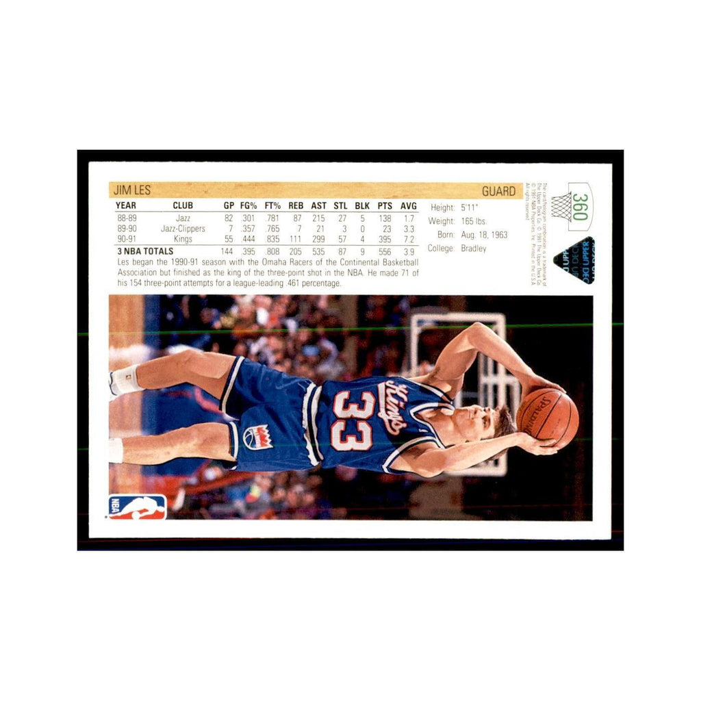 1991 Upper Deck Jim Les Basketball Cards #360