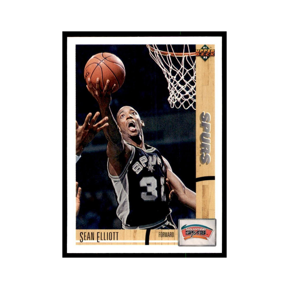 1991 Upper Deck Sean Elliott Basketball Cards #287