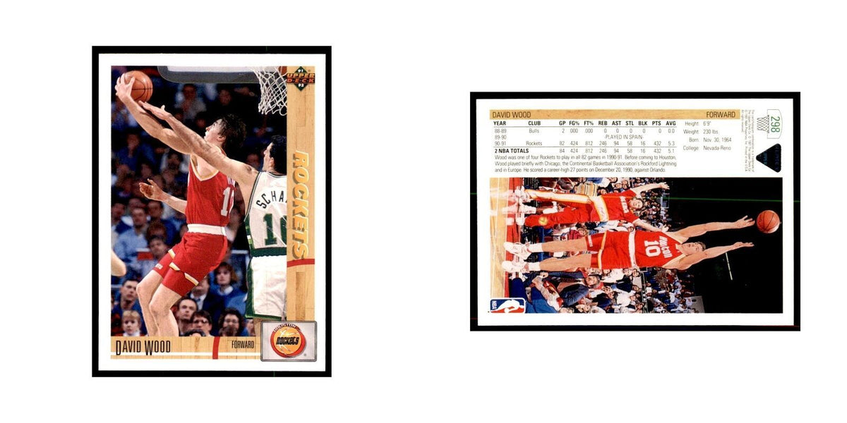 1991 Upper Deck David Wood Basketball Cards #298