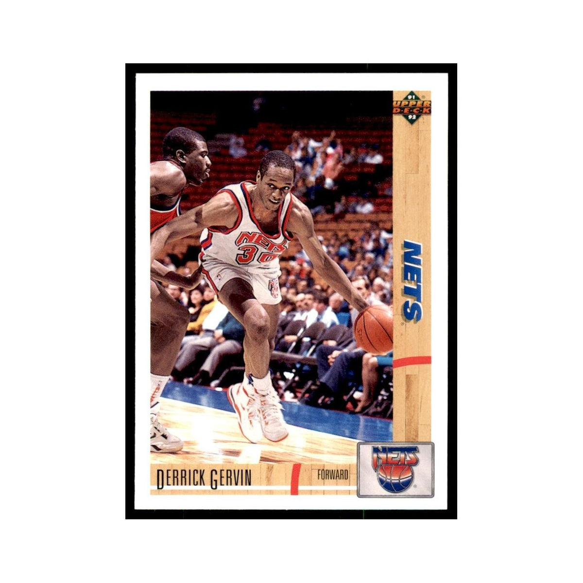 1991 Upper Deck Derrick Gervin Basketball Cards #384
