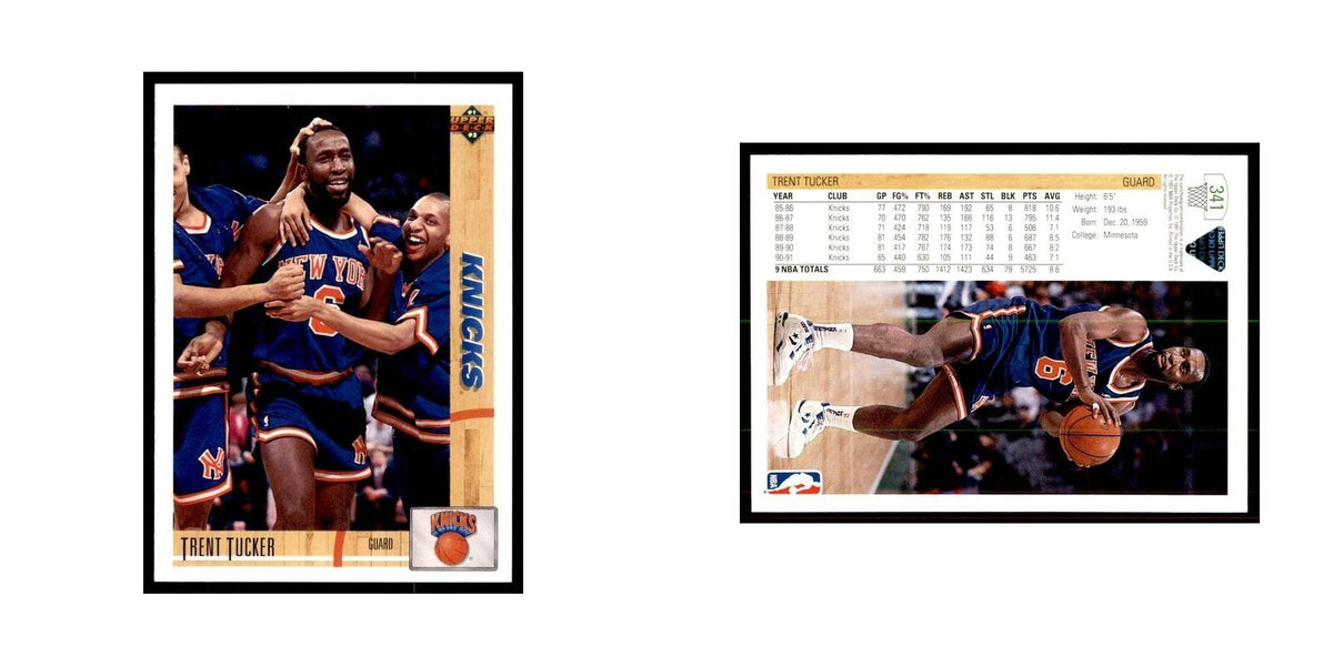 1991 Upper Deck Trent Tucker Basketball Cards #341