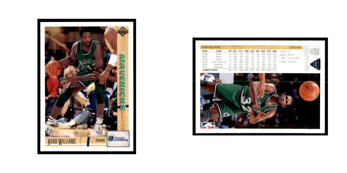 1991 Upper Deck Herb Williams Basketball Cards #320