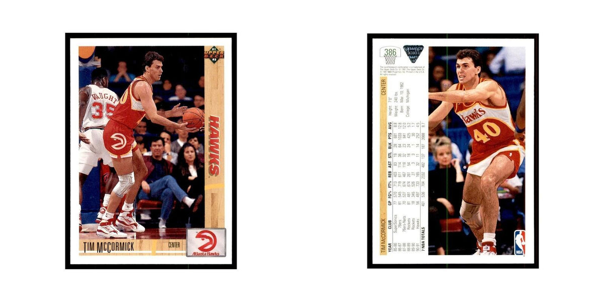 1991 Upper Deck Tim McCormick Basketball Cards #386