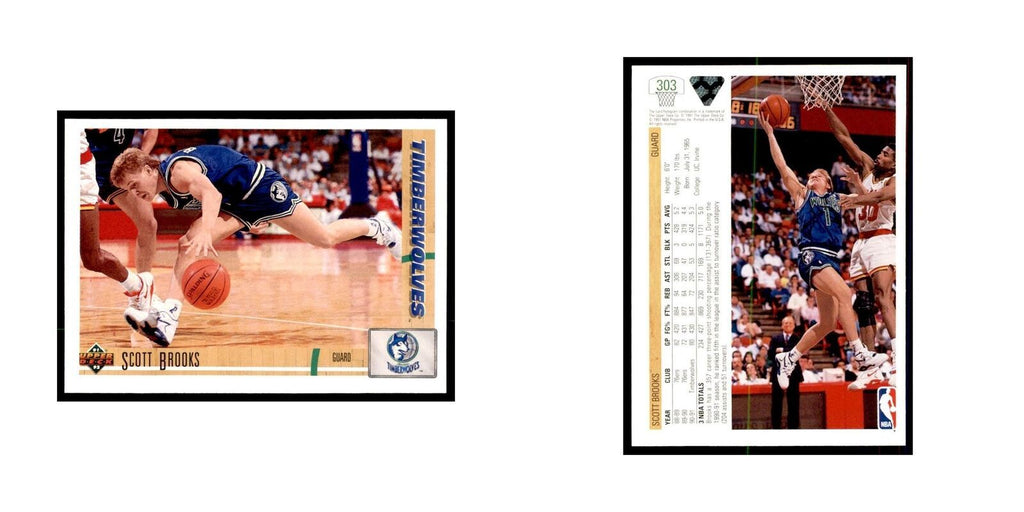 1991 Upper Deck Scott Brooks Basketball Cards #303