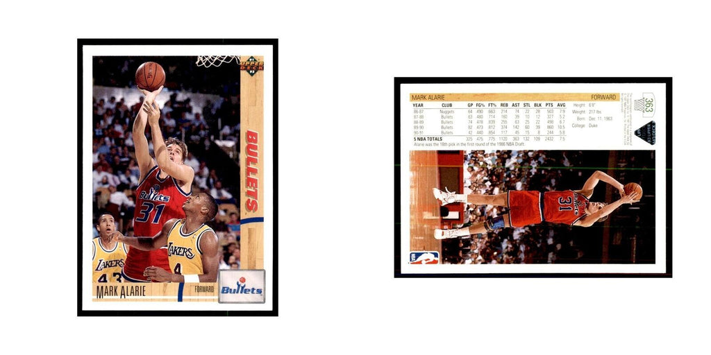 1991 Upper Deck Mark Alarie Basketball Cards #363