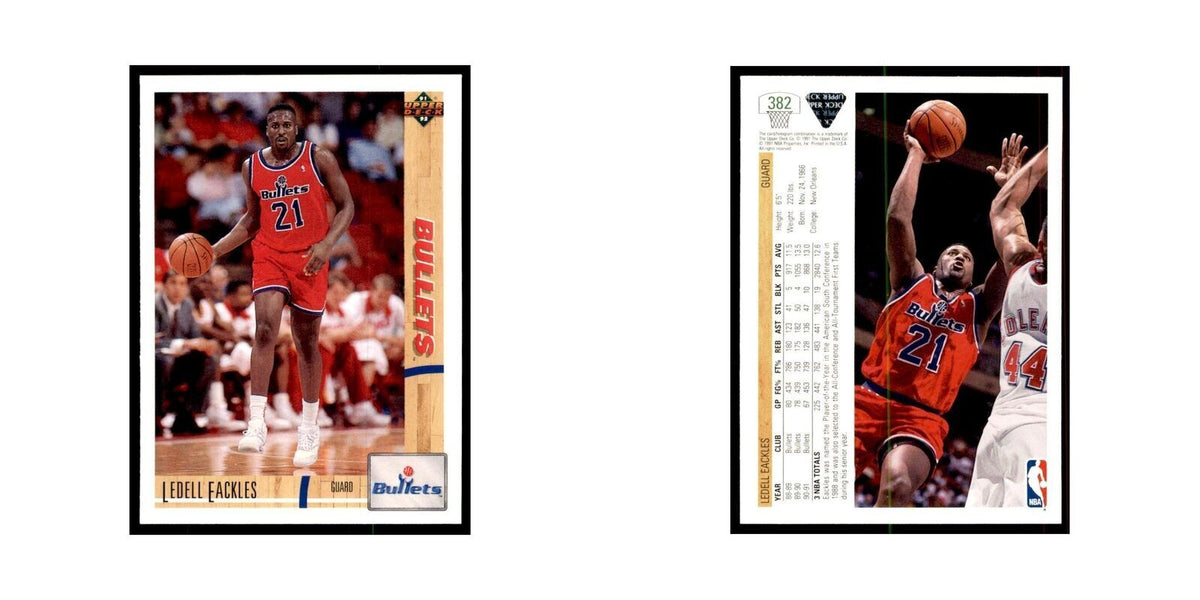 1991 Upper Deck Ledell Eackles Basketball Cards #382