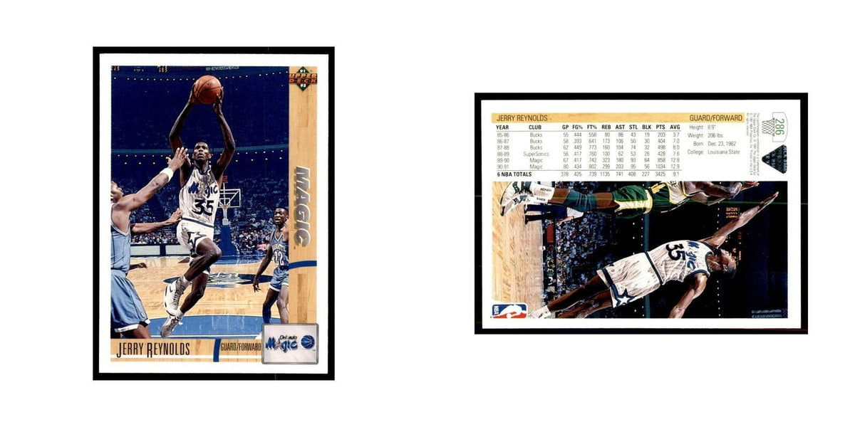 1991 Upper Deck Jerry Reynolds Basketball Cards #286