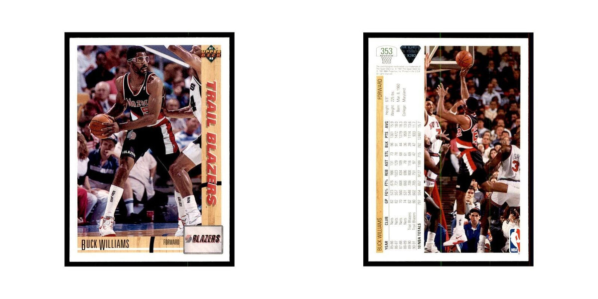1991 Upper Deck Buck Williams Basketball Cards #353