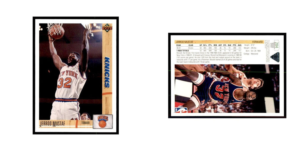 1991 Upper Deck Jerrod Mustaf Basketball Cards #284