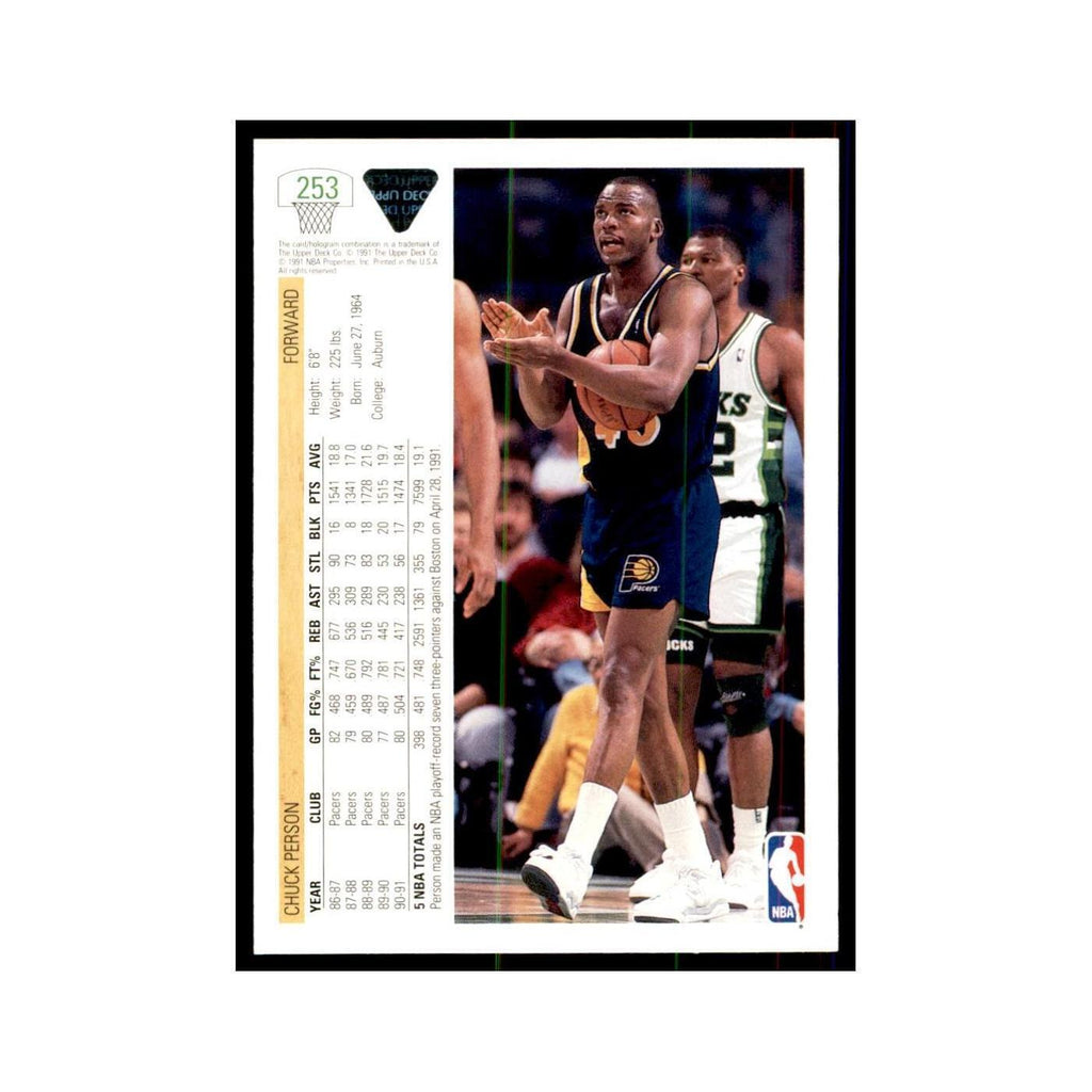 1991 Upper Deck Chuck Person Basketball Cards #253