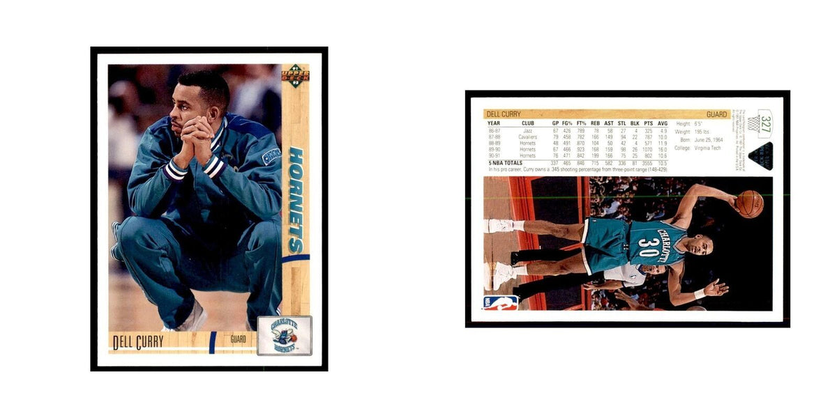 1991 Upper Deck Dell Curry Basketball Cards #327