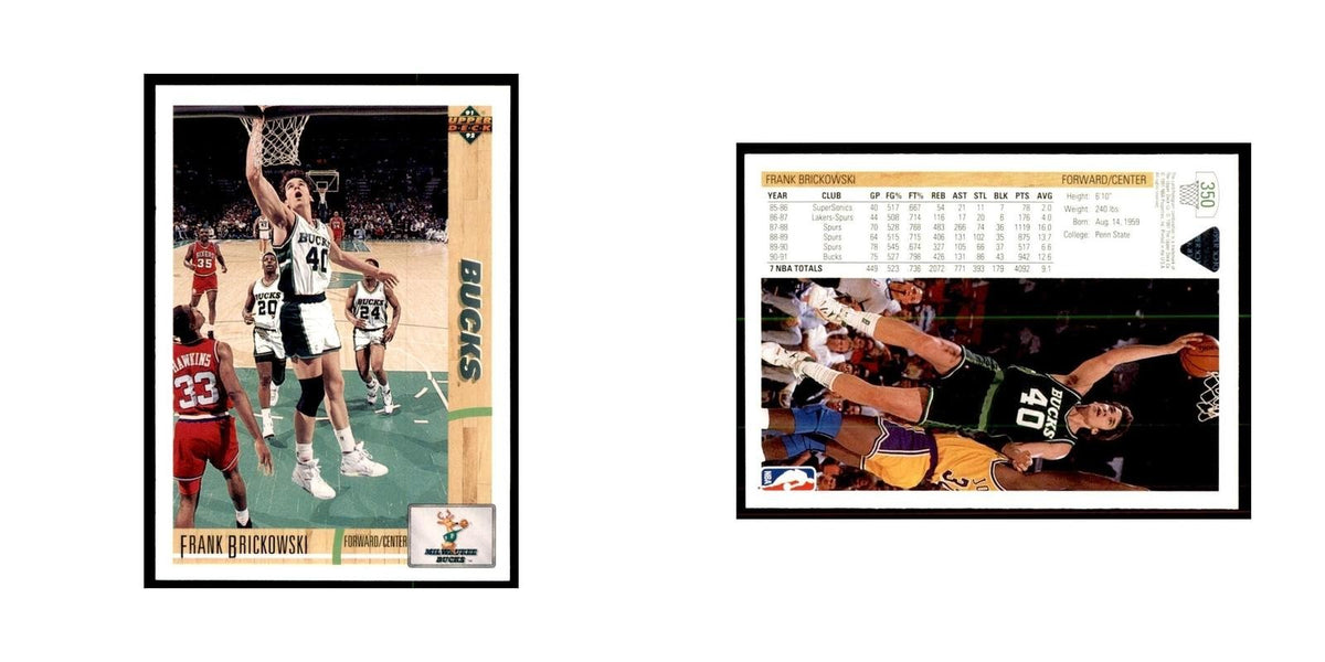 1991 Upper Deck Frank Brickowski Basketball Cards #350