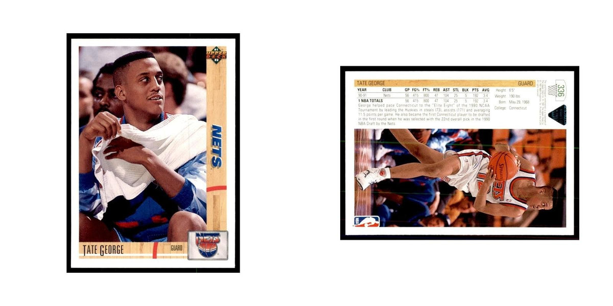 1991 Upper Deck Tate George Basketball Cards #336